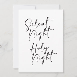 Silent-kerstkaart van nacht kaart