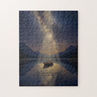 Silent Lake & Starry Night Jigsaw Puzzle Legpuzzel