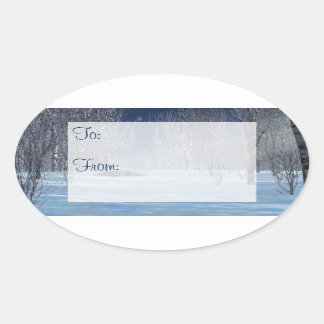 Silent Light Gift Label Stickers