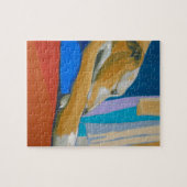 'Silent Longing' - Gele lurcher Legpuzzel (Horizontaal)