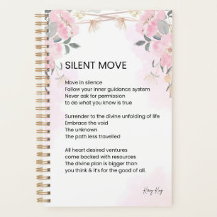 Silent Move - Aanmoedigingsgedicht Planner