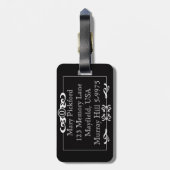 Silent Movie-Bagagelabel Bagagelabel (Achterkant verticaal)