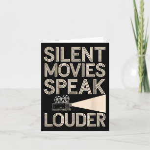 Silent Movie Fan Cinema Clic Film Lover Kaart
