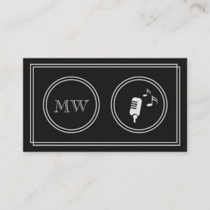 "Silent Movie" Professional Singer-Visitekaartjes Visitekaartje