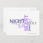 Silent Night Briefkaart (Voorkant / Achterkant)