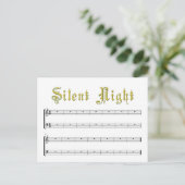 Silent Night Briefkaart (Staand voorkant)
