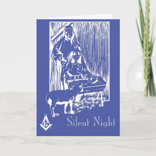 Silent Night Feestdagen Kaart