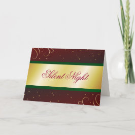 Silent Night Feestdagen Kaart
