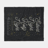 Silent Night Fleece Throw Blanket (Voorkant (Horizontaal))
