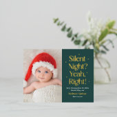 Silent Night Foil Nouvelle carte postale de Noël p (Debout devant)