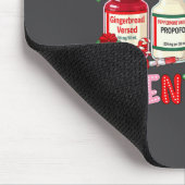 Silent Night Funny Nurse Christmas Design  Muismat (Hoek)