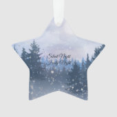 Silent Night Heilige Nacht Magic Winter Illustrati Ornament (voorkant)