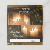 "Silent Night Heilige Nachtavond" Beloved kerstcar (Buitenkant ongevouwen)