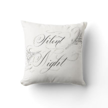 Silent Night Heilige Nachtkalligrafie Pillow