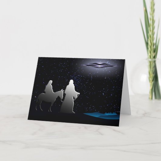 Silent Night Holiday-kaart Feestdagen Kaart (Voorkant)