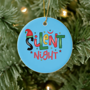 Silent Night Keramisch Ornament
