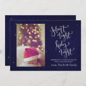 Silent Night | Kerstkaart (Voorkant / Achterkant)