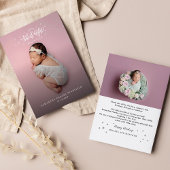 Silent Night Leuke Kerst Baby Geboorte Foto Aankondiging