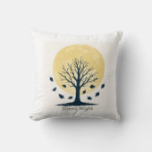 Silent Night Moon Tree Pillow Kussen (Voorkant)