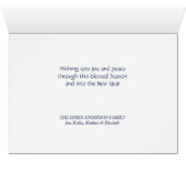 Silent Night Mountain Forest Cabin Kerstmis (Binenzijde Horizontaal (Onderkant))