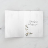 Silent Night Music met Ornaments Feestdagen Kaart (Binnen)