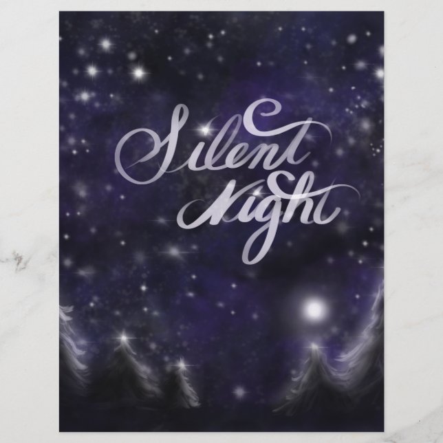 Silent Night - romantic Holiday Snow scene (Voorkant)