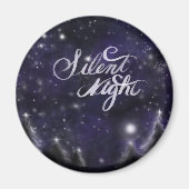 Silent Night - romantic Holiday Snow scene Magneet (Voorkant)