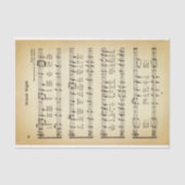 Silent Night Sheet Music DU7F Decoupage Tissuepapier (Voorkant)