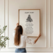 Silent Night Songteksten Kerst Poster