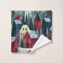 Silent Night Starlit Winter Village
