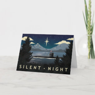 Silent Night - Submarine Holiday Card Kaart