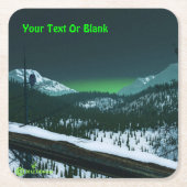 Silent Night Vierkante Kartonnen Onderzetter (Voorkant)