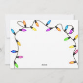 "Silent Night Yes Right" Funny kerstkaart (Achterkant)