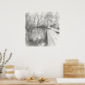 Silent Passage — 映 (Reflection) | Ink Painting Art Poster (Keuken)