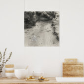 Silent Passage – 流 (Flow) — Ink Painting Poster (Cuisine)