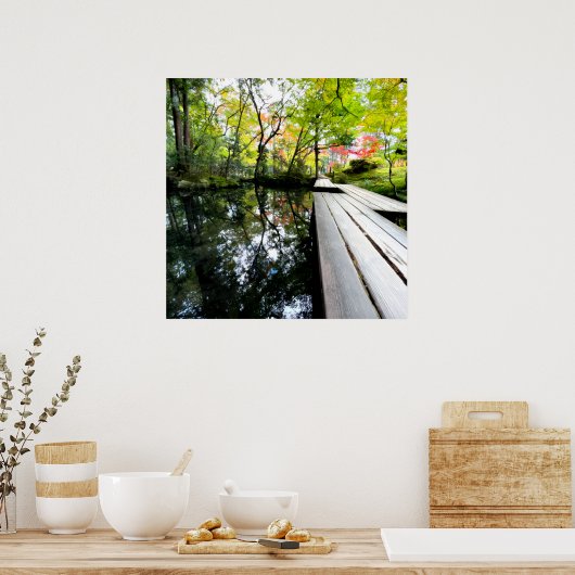 Silent Passage — Wabi-Sabi Reflection Photo art Poster (Keuken)