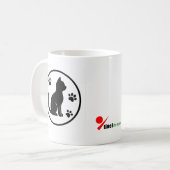 Silent Paws - Minimale kat silhouet Koffiemok (Voorkant links)