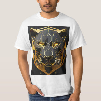 "Silent Prowler: Verbluffende Black Panther Artwor T-shirt