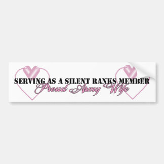 Silent Rank Member Bumpersticker