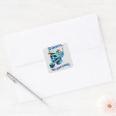 Silent Reaper grafisch T-shirt met sassy bericht Vierkante Sticker (Envelop)