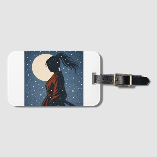 Silent Samurai – The Feminine Shadow: Snowfall Bagagelabel (Voorkant (horizontaal))