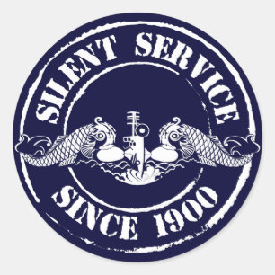 Silent Service Ronde Sticker