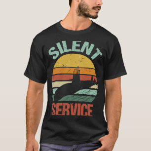 Silent Service Submarine Cool Militaire Onderzeebo T-shirt