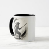 Silent Shadow – Ninja Ink Art Mug (Devant gauche)