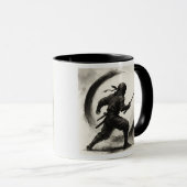 Silent Shadow – Ninja Ink Art Mug (Devant droit)