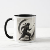 Silent Shadow – Ninja Ink Art Mug (Gauche)