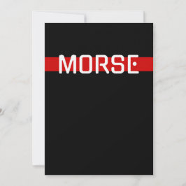 Silent Signal Morse Code Red Line Design Kaart