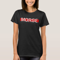 Silent Signal Morse Code Red Line Design