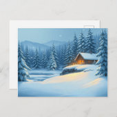 Silent Snow Feestdagenkaart (Voorkant / Achterkant)