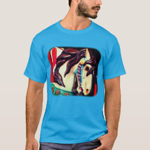 Silent Steed Carousel Horse T-shirt